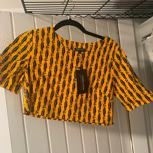 African crop trop with wax textile - Picture 2 of 3